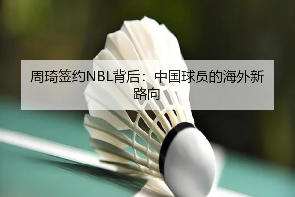 周琦签约NBL背后：中国球员的海外新路向